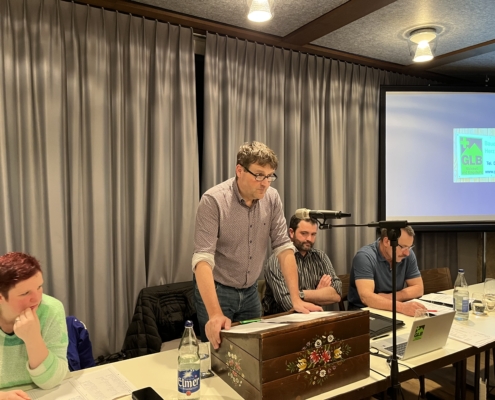 Geschäftsführer David Odermatt bei seinen Erläuterungen Geschäftsführer David Odermatt bei seinen Erläuterungen